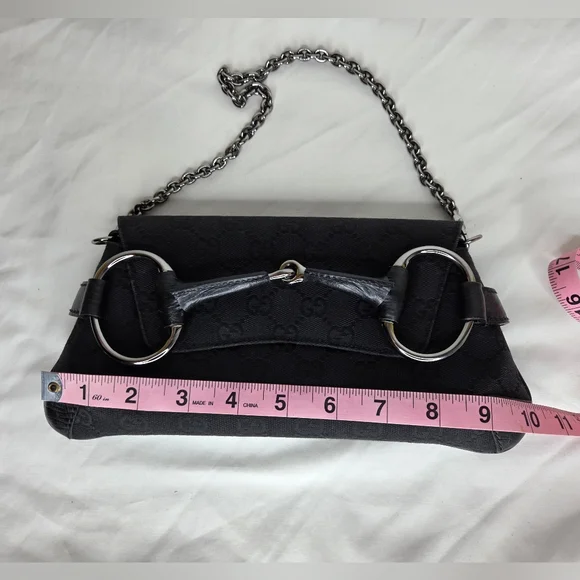 Gucci Horsebit Chain cloth handbag - Picture 12 of 13